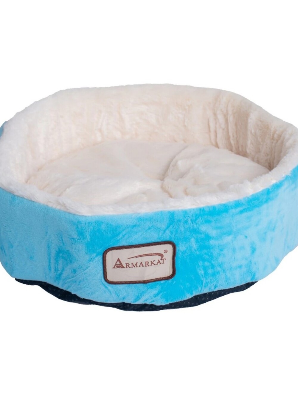 Armarkat Pet Bed, Sky Blue/Ivory